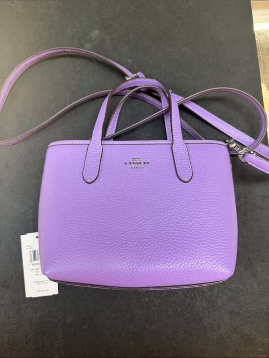 Coach Handbags - Coach City Mini Tote Bag in Iris/Purple